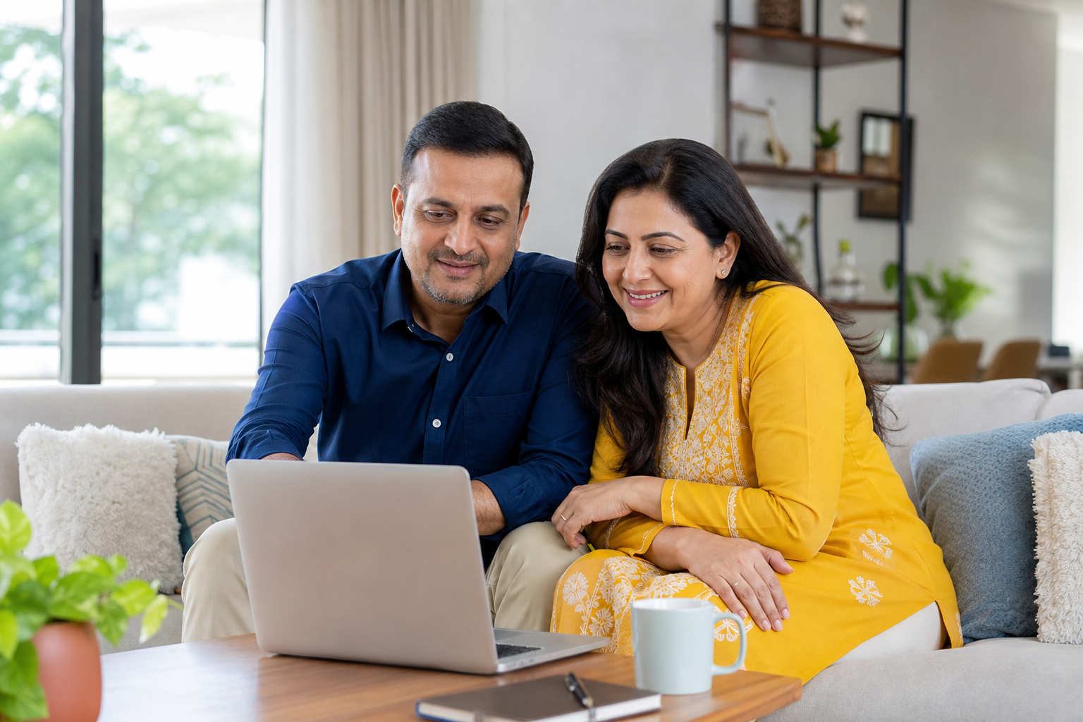 Families exploring property listings on PropertysDeal in Gujarat